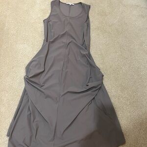 Elegant Gray Sleeveless Dress